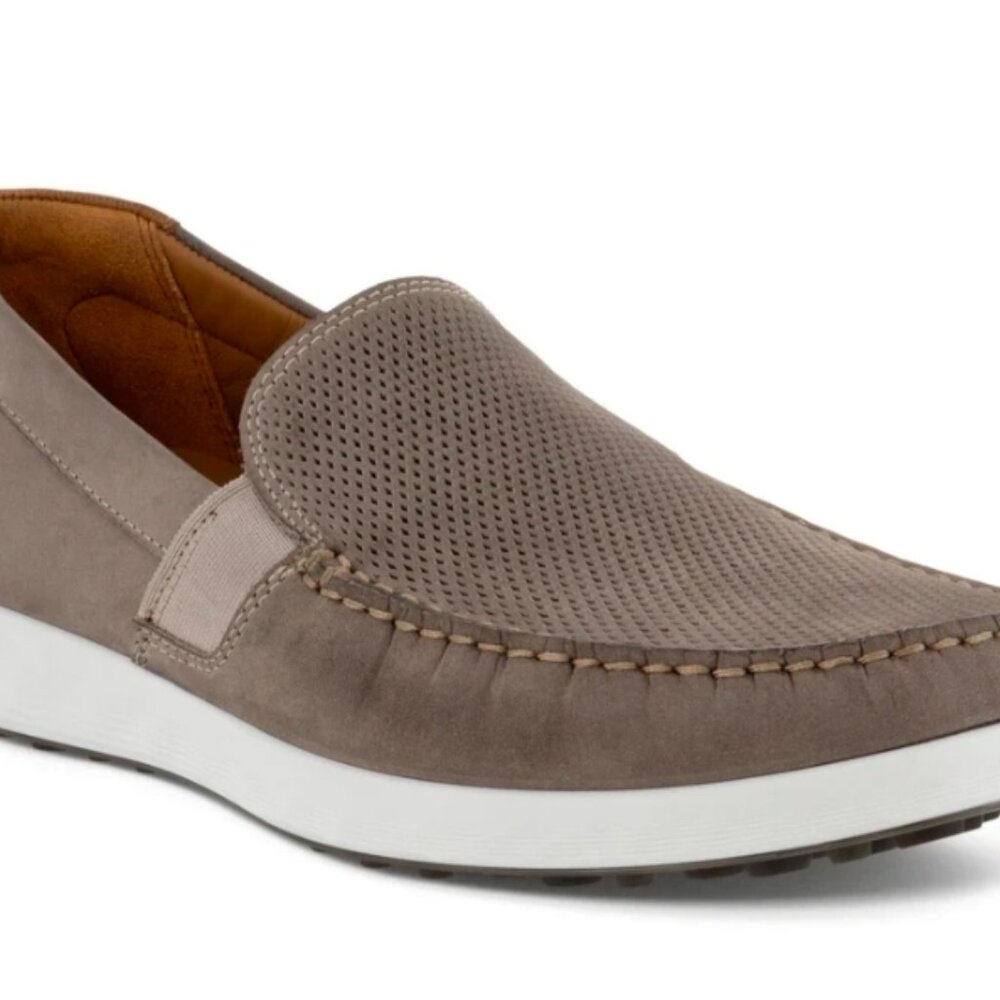 Ecco Men's S-Lite Moc Slip On Loafer Warm Grey Men's Size 48 NEW Comfort